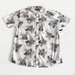 Reef Flower and Elephant Print White Shirt